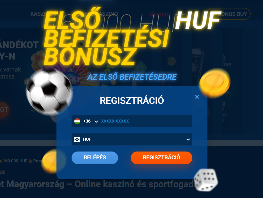 Mostbet casino regisztrációs ablak.
