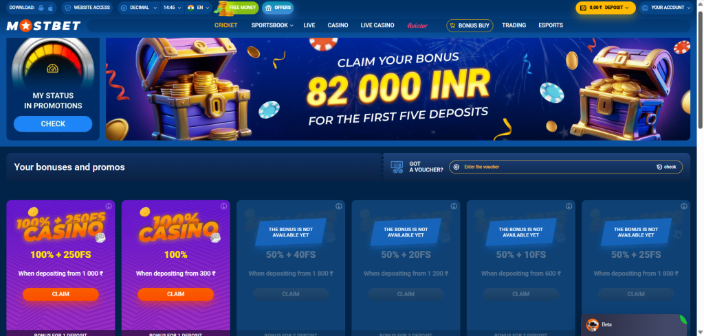 Mostbet Bonuses