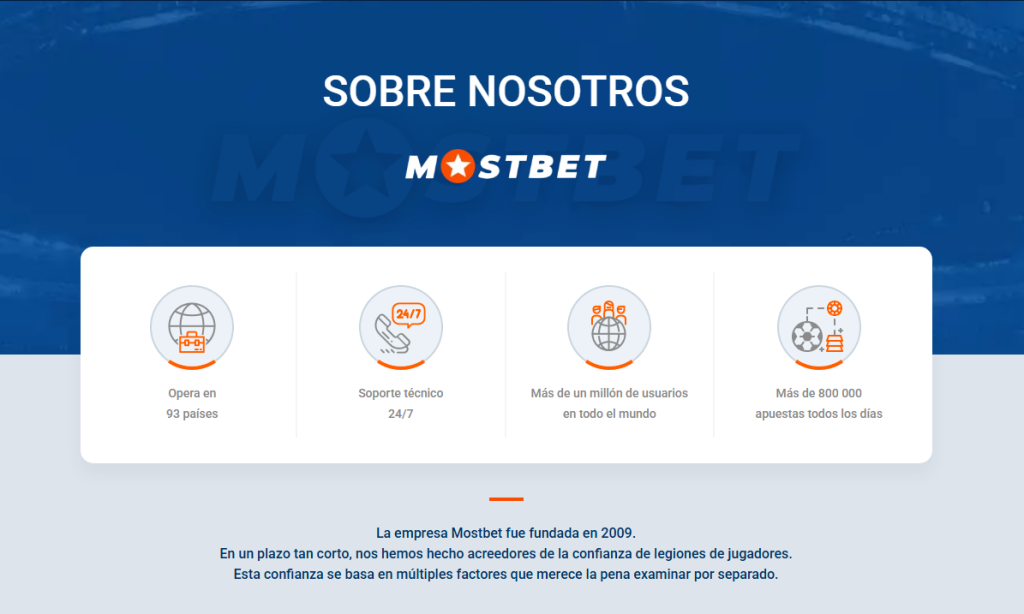 Información general sobre la casa de apuestas y casino online MostBet México.