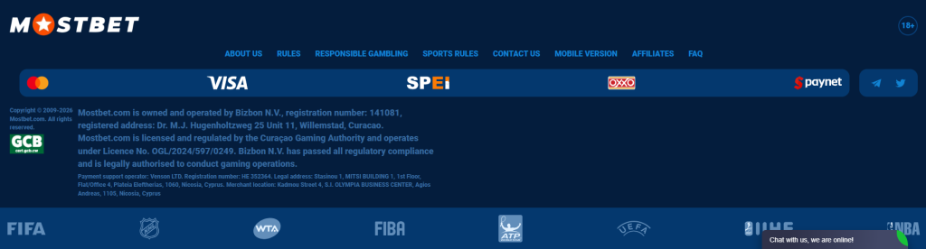 Licencia, seguridad y juego responsable de MostBet en México.