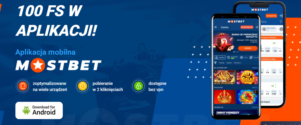 Mostbet oferuje 100 darmowych spinów za pobranie aplikacji