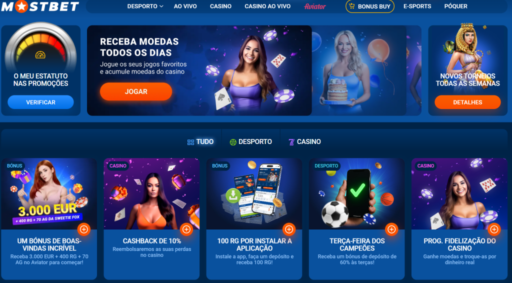 Bónus MostBet: as melhores promoções do casino online.